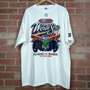 Vintage 1998 MLB World Series Baseball ORIGINAL Sports Tee - Large
